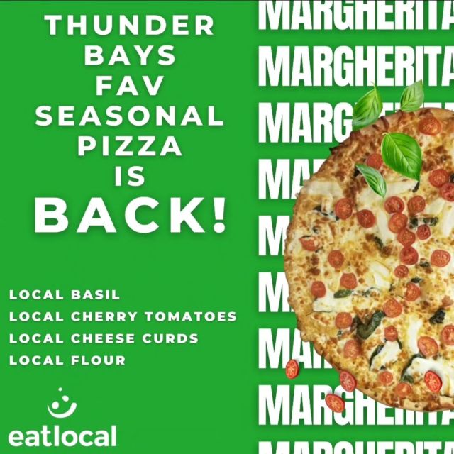 The Pizza of Summer has returned!
🌞🌱🍅

#margherita #pizza #basil #thunderbay #thunderbayfood #thunderbayfarm #eatlocal #eatlocalfood #eatlocalpizza
#ontariofood #ontario #summer